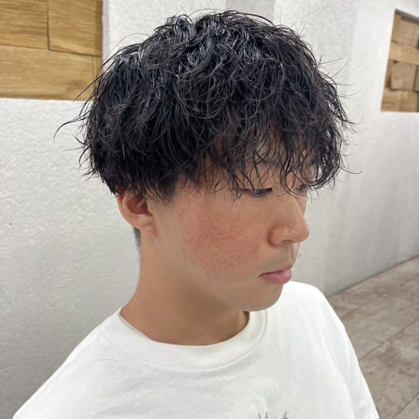 エアリー美髪ツイストスパイラルパーマ黒髪練馬所沢韓国