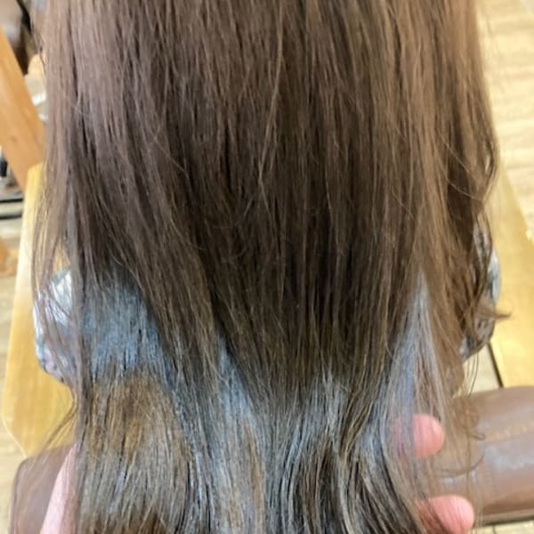 お客様髪質改善データ1157(白髪染カーキベージュ)