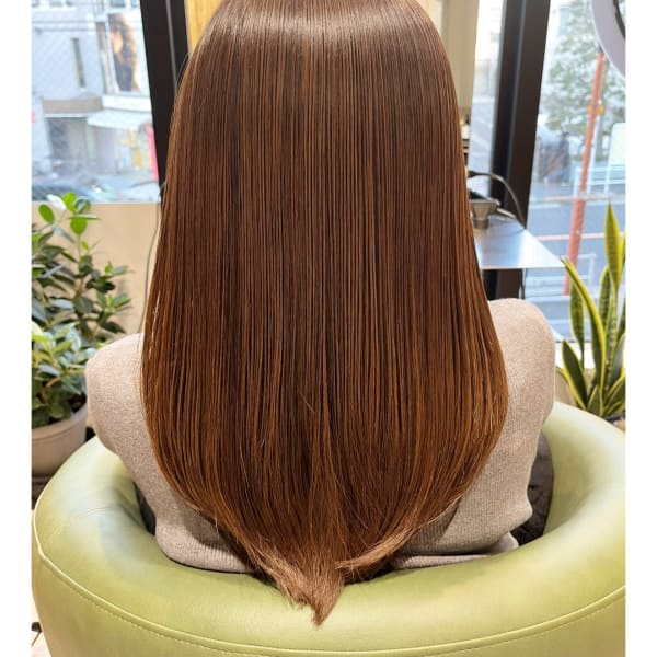 『内側から潤う子どものような』絹髪カラーロングスタイル|Vanguard早稲田