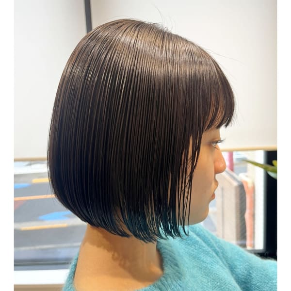 『頑固なクセ/まとまり/艶に特化した』ミニボブストレート|Vanguard早稲田