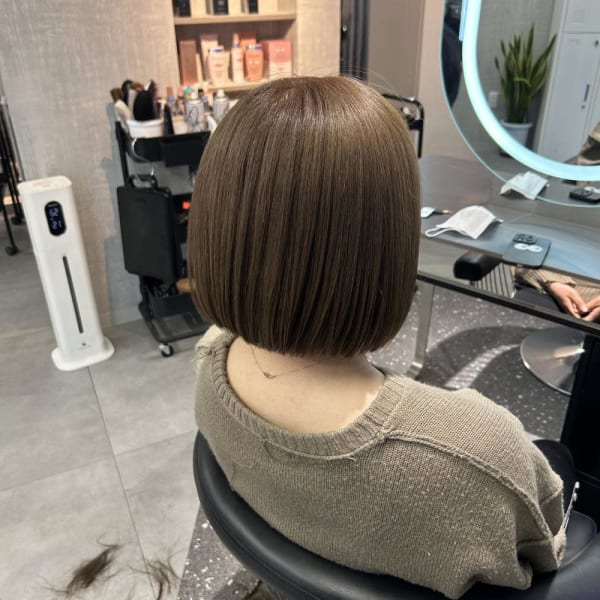 切りっぱなしボブ