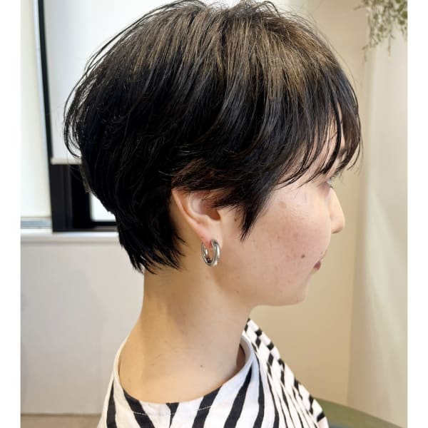 『ナチュラルなクセを活かした』小顔フレンチショート|Vanguard早稲田