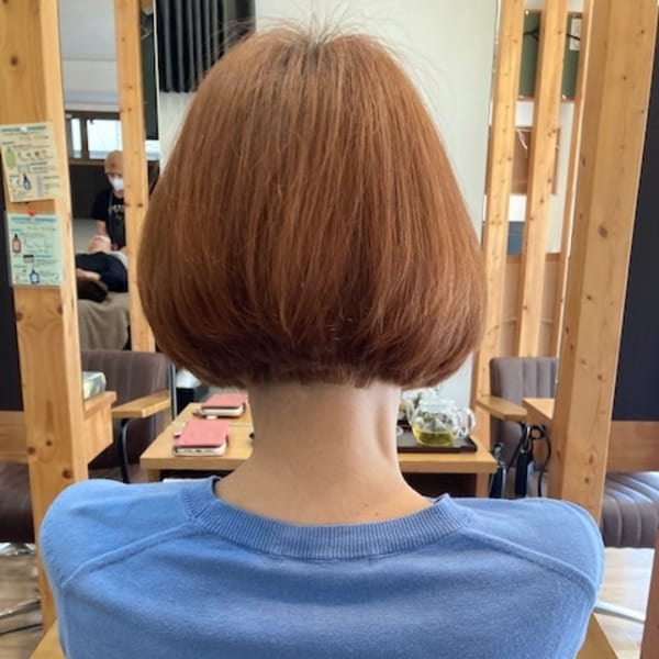 お客様髪質改善データ1163(グラデーションボブ)