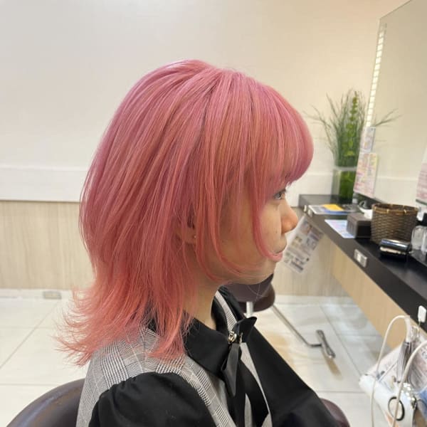 ★くびレイヤーエモージュ前髪マチルダボブインナーグレージュ