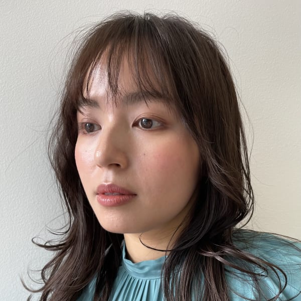 美髪レイヤー/エアリーロング/ピンクブラウン