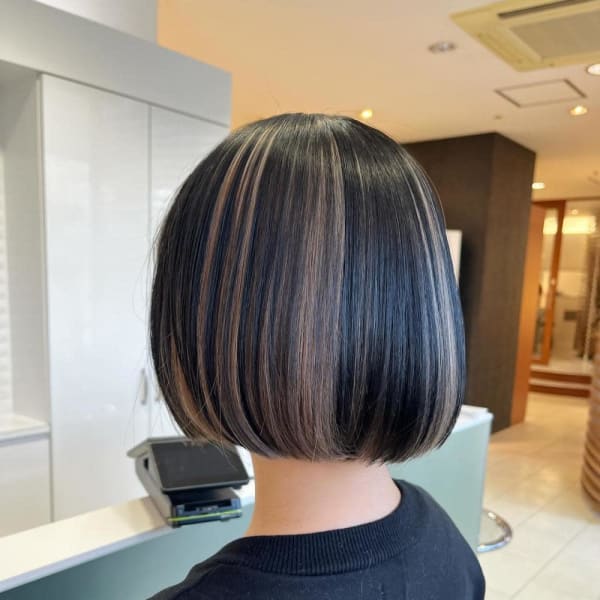 【アンブレラカラー】ブラック×グレージュ