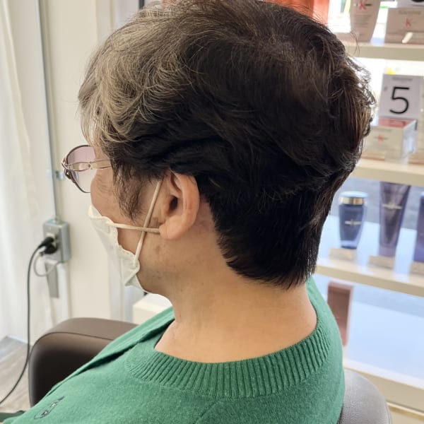 ★お洒落ミセス★ワンポイントグレイカラー