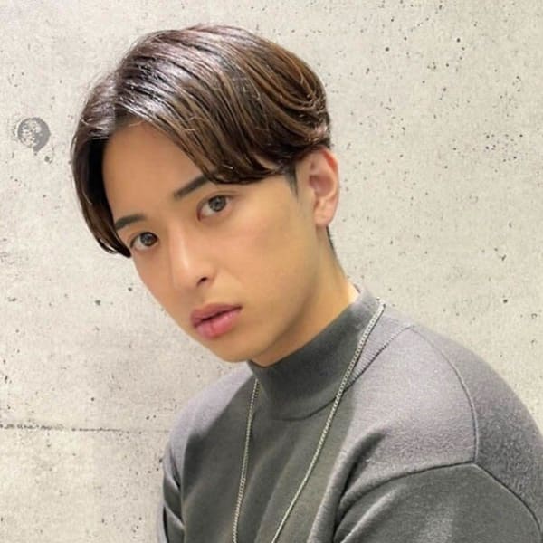 毛流れセンターパート