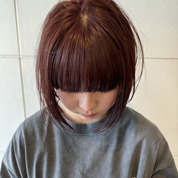 ピンクブラウン/ボブ