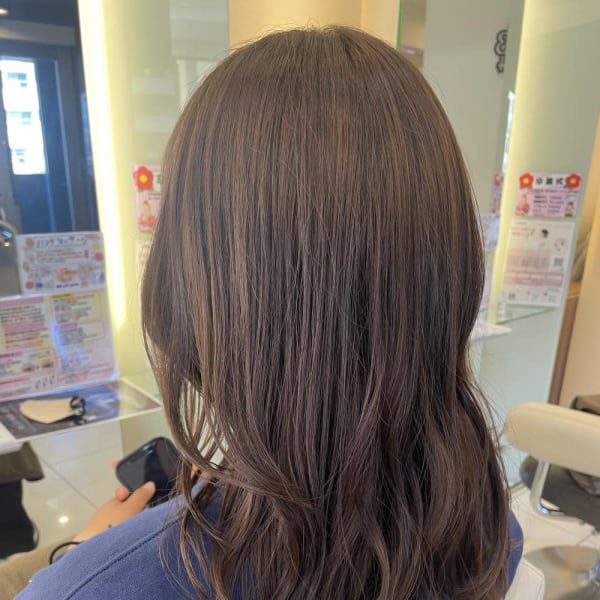 ★レイヤーロング美髪くびれワンカールシルキーベージュ