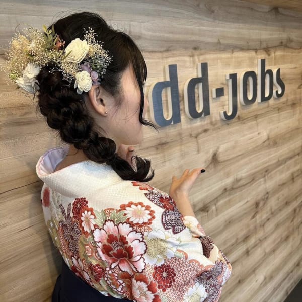 袴着付け+ヘアセット+メイク