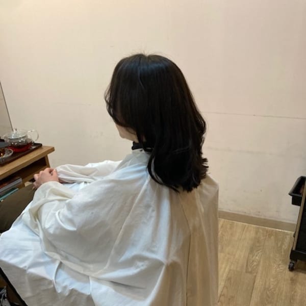 お客様髪質改善データ1180(カーキグレージュ)