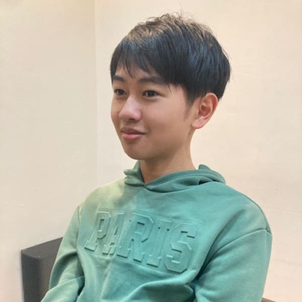 お客様髪質改善データ1190(シースルーマッシュ)
