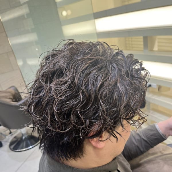 【メンズ】40代から始めるハイライトパーマ