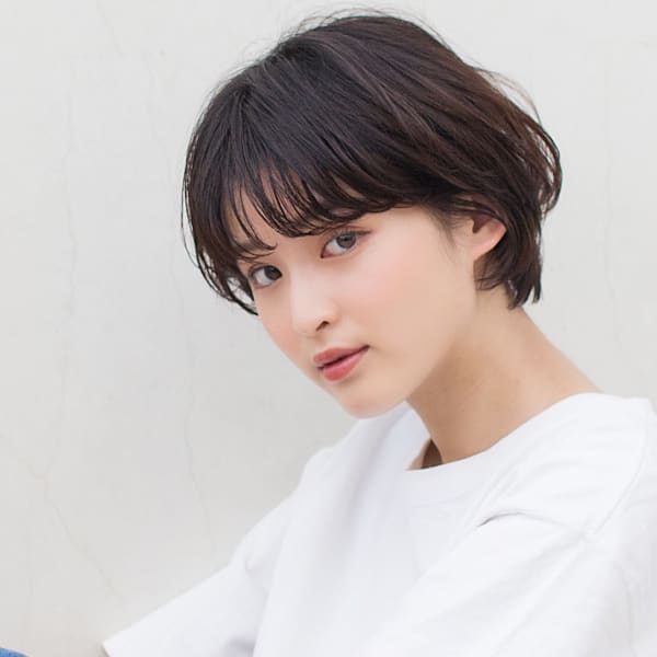 ショートボブ×ニュアンスパーマ