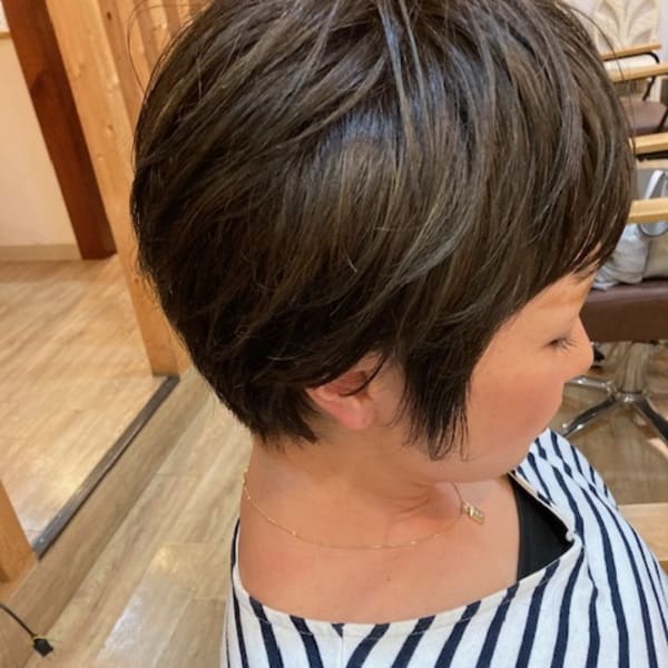 お客様髪質改善データ1197(カーキグレージュ)