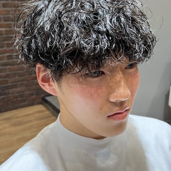 波巻きパーマ