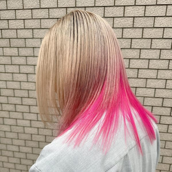 ブリーチあり♪ダブルカラー&インナーカラー♪