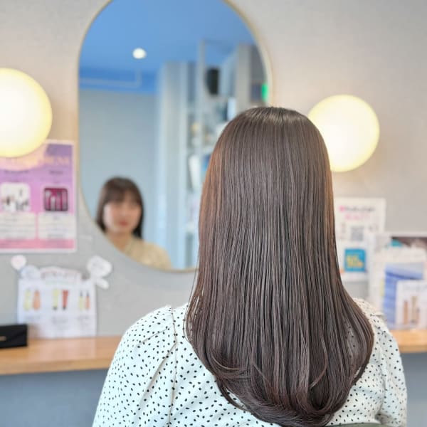 #フェミニンロング　#メルティーカラー　#ココアベージュ　