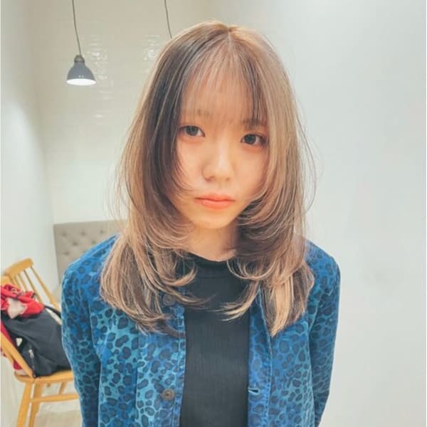 【透明感カラー】カット＋ダブルカラー＋質感再整4step 次|LUVISM 長岡店【ラヴィズム】