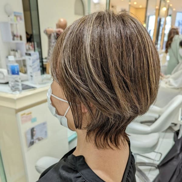 《魅せるグレイヘア》×ショートウルフ【AVENIR我孫子】