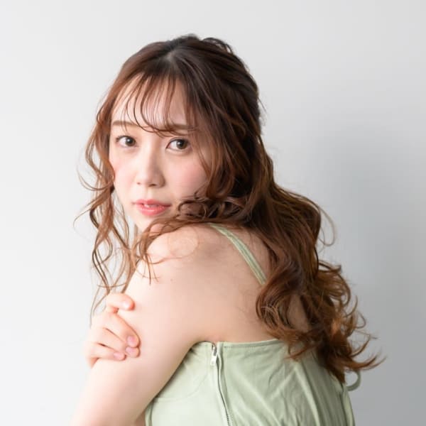 キャラメルブラウン×ラフウェーブ|hairs 板宿店