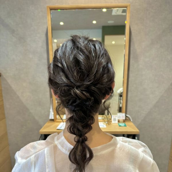 ミディアム編み下ろしアレンジ