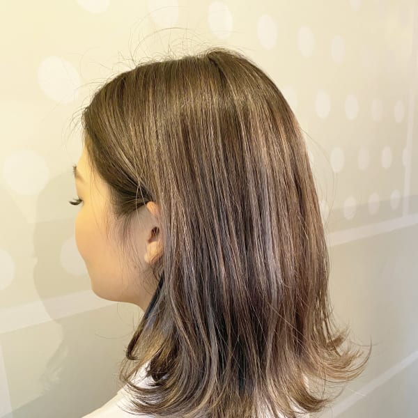 Snaime hair×ナチュラルハイライト×ミディアム|Snaime hair