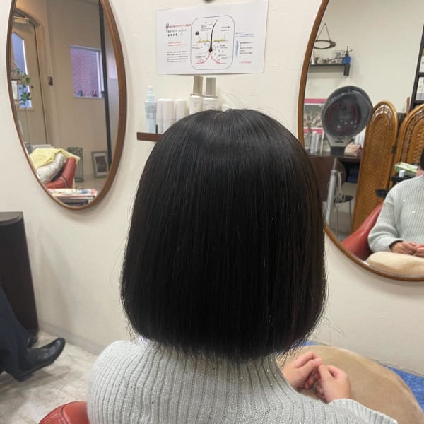 黒髪ボブ|La Seemly de vent 宇品店