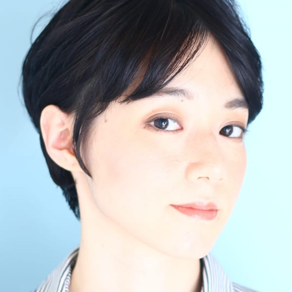 小顔美髪シアーカラーカールショートセミディ姫カット