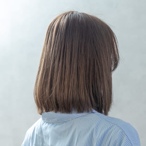 華やかミディボブ|SALONS HAIR 久留米国分店