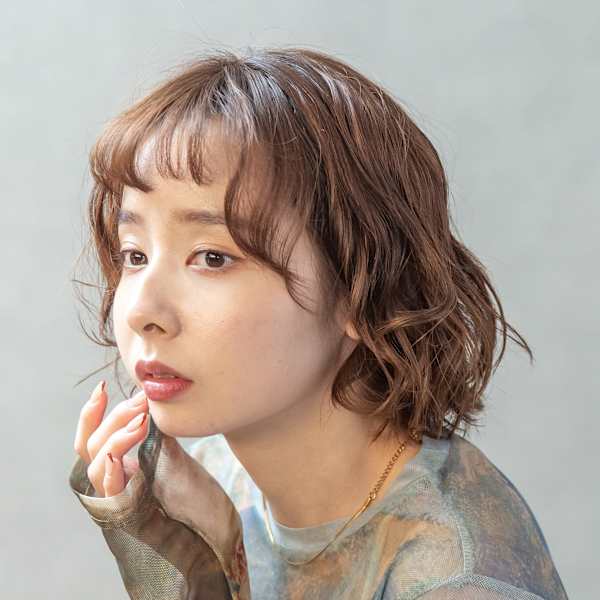 柔らかベージュロブ|SALONS HAIR 高島店