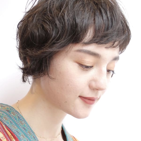 大人ショートパーマ