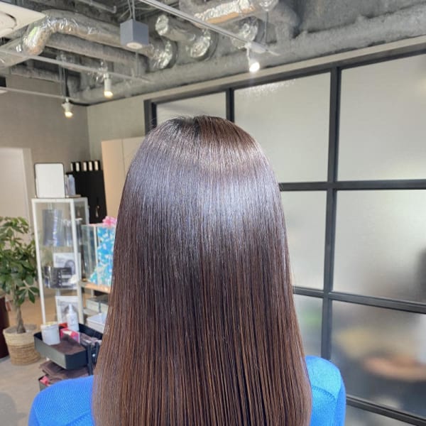 美髪/髪質改善/サラ艶ストレート/ボブ|TYCHE