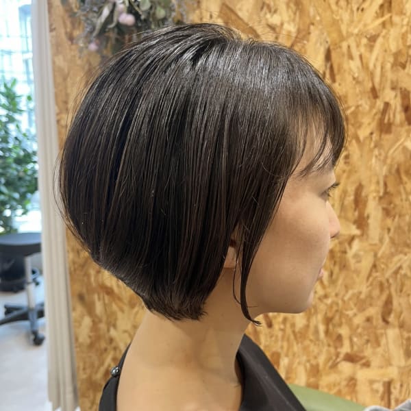 『襟足すっきりコンパクト』ハンサムショートボブ|Vanguard早稲田