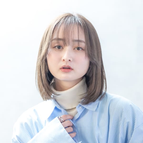 フレンチセピアアッシュ×こなれミディ|SALONS HAIR 尾道新浜店