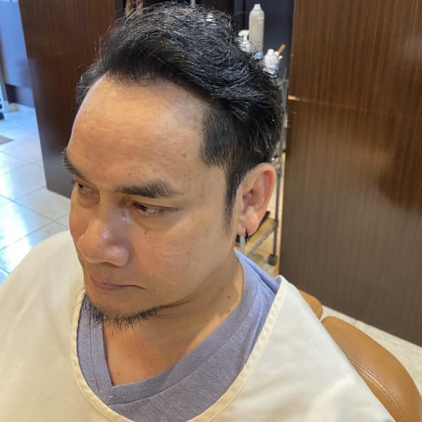 かきあげツーブロック