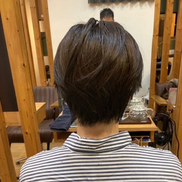 お客様髪質改善データ1253(カーキグレー)