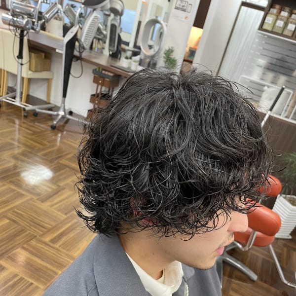 メンズスパイラルパーマ