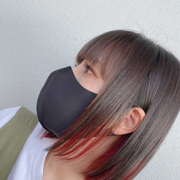 インナーカラー レッド