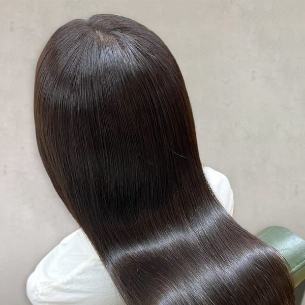 20代30代40代ストレートアッシュベージュ髪質改善艶感カラ|髪質改善＆縮毛矯正 Still hair 【スティルヘア】