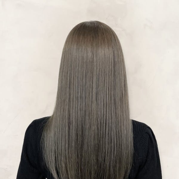 髪質改善トリートメント★ハイライトミルクティベージュ白髪染め|髪質改善＆縮毛矯正 Still hair 【スティルヘア】