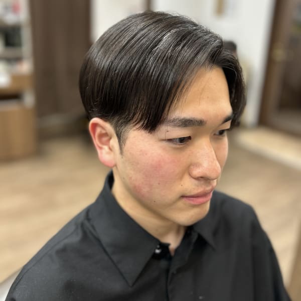 虎ノ門<理容室>メンズカット×縮毛矯正