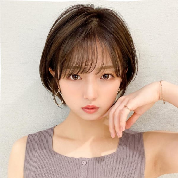 美髪/髪質改善/韓国/切りっぱなしボブ/フェイスレイヤー
