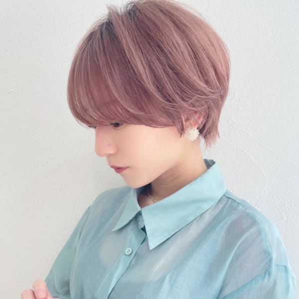 ショートボブ髪型30代40代50代前髪あり前髪なし面長畠田|&STORIES