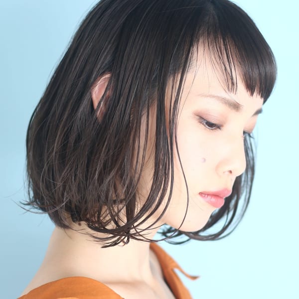 40代50代似合わせ小顔美髪シアーカラーカールショート