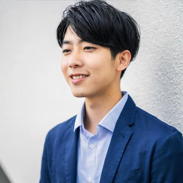 爽やか好印象黒髪メンズショート