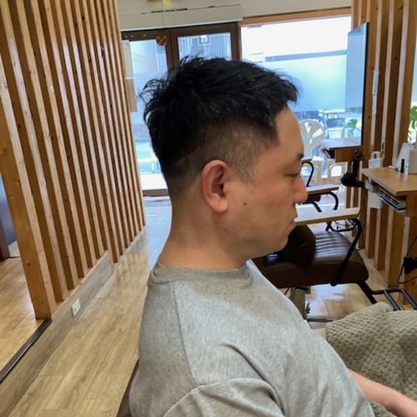 お客様髪質改善データ1274(さっぱりメンズショート)