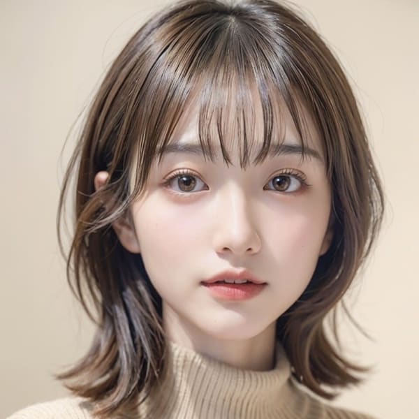 ミディアム/前髪/顔周り/髪質改善