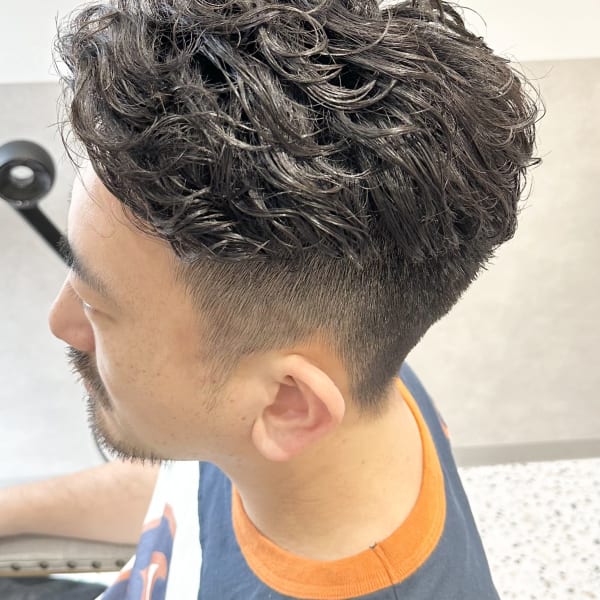 オールバックパーマ/20代30代40代/各務原|全席個室型美容室 GALLARIA Elegante各務原店